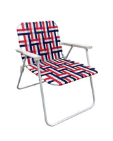 Seasonal Trends AC4007-RED Folding Web Chair, 30.71 in W, 23.62 in D, 22.83 in H, 250 lbs Capacity, Steel Frame